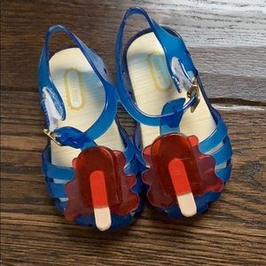 Blue and Red Kids Sandals